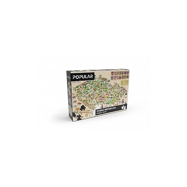 Puzzle - Mapa České republiky Puzzle - Mapa České republiky