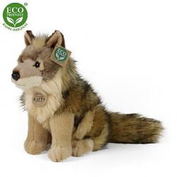 Plyšový kojot / vlk/ sedící 24 cm *****