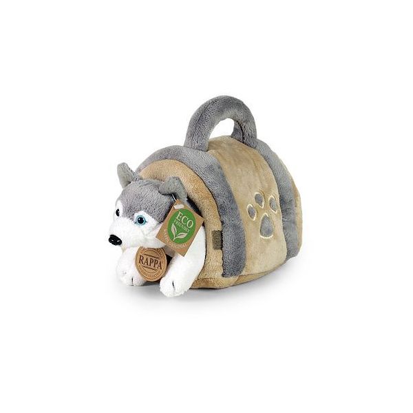 Plyšový pes husky s přepravkou 13 cm ***** Plyšový pes husky s přepravkou 13 cm *****