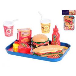 Fast food set s podnosem 26x19cm 26ks v sáčku