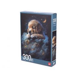 Puzzle 38x25cm spící štěňátko 300dílků v krabičce