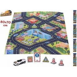 Roadblasters koberec dopravní 80x70cm s doplňky v krabičce