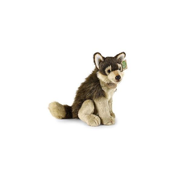Plyšový vlk sedící 28 cm  **** Plyšový vlk sedící 28 cm  ****