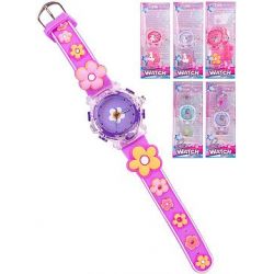 hodinky náramkové analogové dívčí na baterie se světlem 6druhů