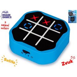 Brain Games hra piškvorky 9cm na baterie se zvukem