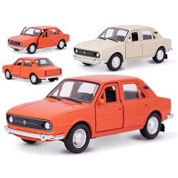 Welly Škoda 105L 1976 12cm kov zpětný chod 2barvy