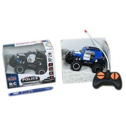 R/C auto terénní policie 14cm 1:43 27MHz plná funkce na baterie