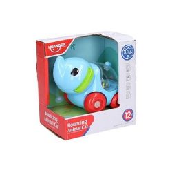 Chrastítko slon na kolečkách 11 cm