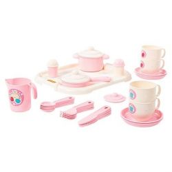 Nádobíčko Hospodyňka pro 4 osoby s tácem (E6)