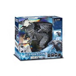 Ledový drak dýmící s efekty RC na dálkové ovládání 56 cm
