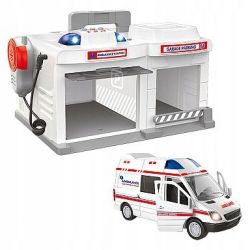 Kufrik garáž Ambulance 1:32 ****