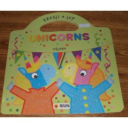 Kniha SUN - Kresli a lep - UNICORNS - Oslava   ***