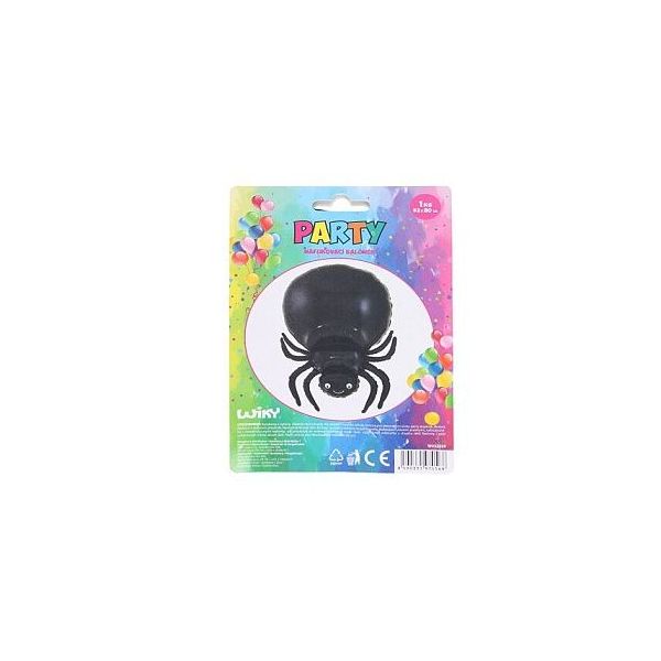 Balónek nafukovací - Pavouk černý 53x80 cm