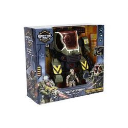 Robot bojový mecha vojenský s efekty set