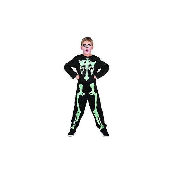 Šaty na karneval - kostra svítící ve tmě