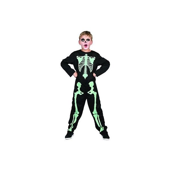 Šaty na karneval - kostra svítící ve tmě