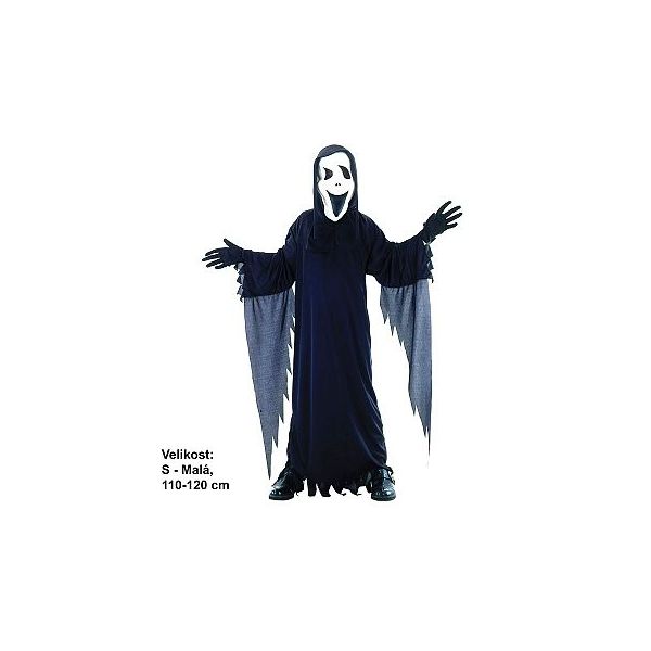 šaty na karneval - přízrak - S / 110-120cm