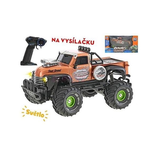 auto RC terénní 23cm 1:18 plná funkce na baterie se světlem