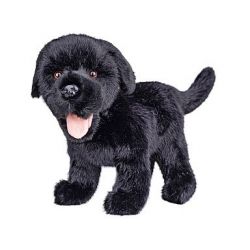 Labrador plyšový 23cm stojící černý 0m+