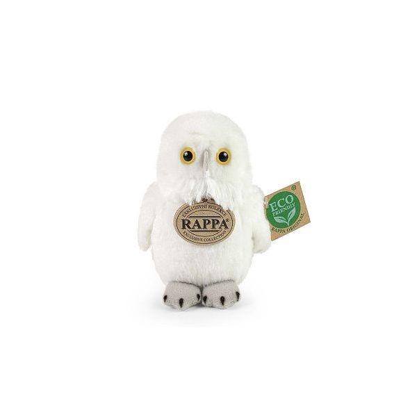 Plyšový pták sova polární 13 cm  ****