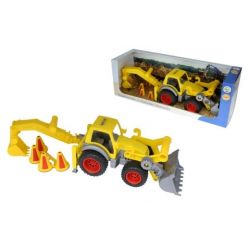 Traktor ConsTruck s lopatou a rypadlem    / +1  ****