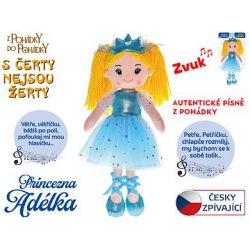 Panenka Princezna Adélka 35cm měkké tělo na baterie česky zpívá