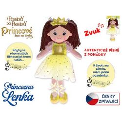 Panenka Princezna Lenka 35cm měkké tělo na baterie česky zpívá