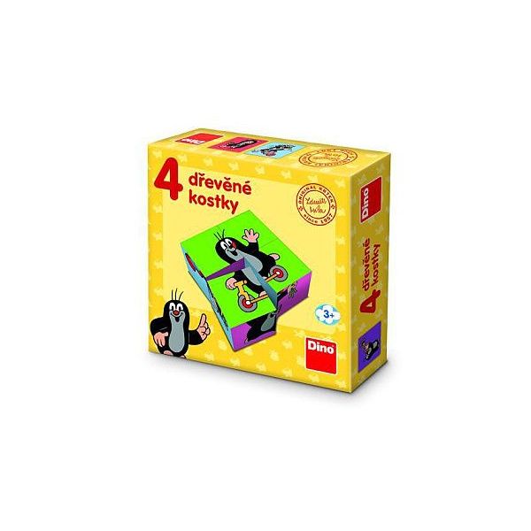 KRTEČEK 4 Dřevěné licenční kostky  ****