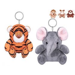 Zvířátko safari plyšové/přívěsek na klíče 10cm 5druhů 0m+