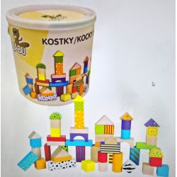 BABU - Kostky 50 ks v kbelíku