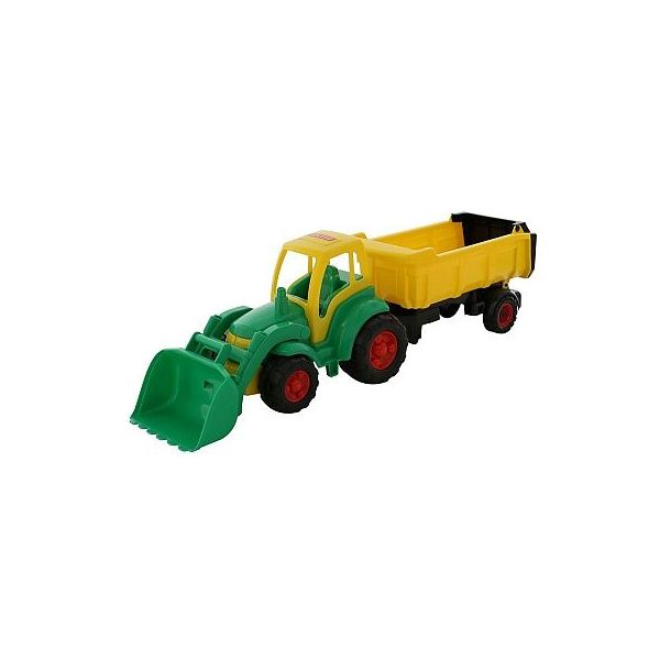 Traktor Šampion s lopatou a přívěsem /+1  ****