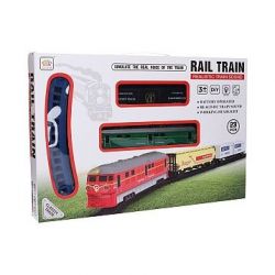 Vlak trať s efekty 106x106 cm