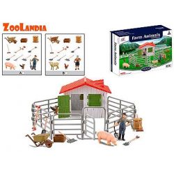 Zoolandia zvířátka farma s doplňky 2druhy v krabičce