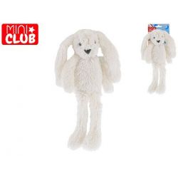 Mini Club zajíček plyšový bílý 37cm dlouhé nohy 0m+