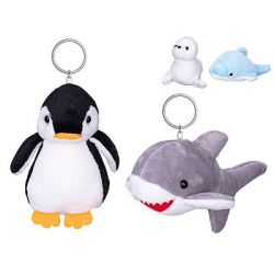 Zvířátko mořské plyšové/přívěsek na klíče 10cm 4druhy 0m+