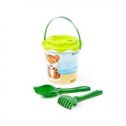 Sada na písek č. 653 safari: Kbelíček se samolepkou