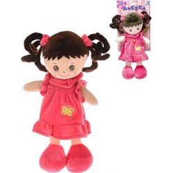 Panenka Anežka 36cm na bat. česky mluv. a zpívající bruneta