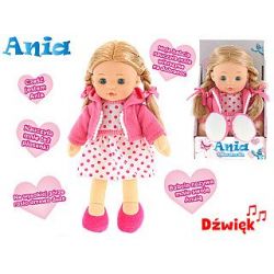 Panenka Ania 31cm mrkací měkké tělo na baterie polsky mluvící II
