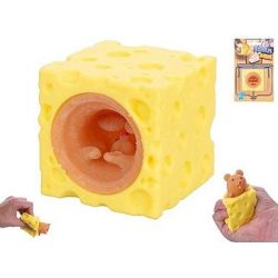 Sýr strečový 5x5x5cm s vyskakující myší