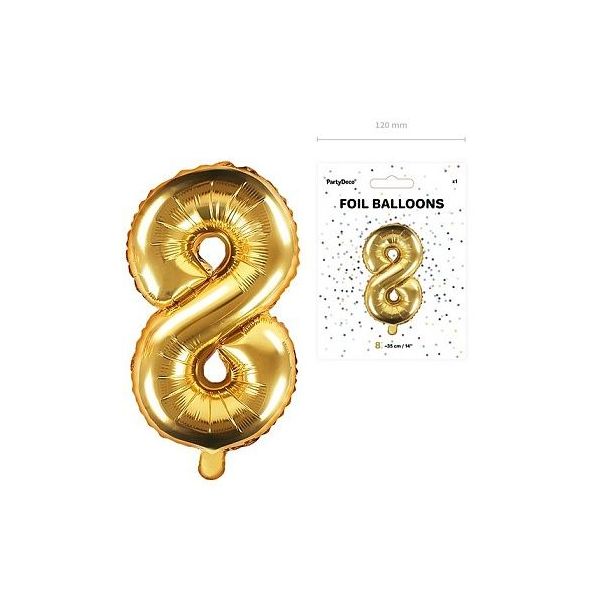 balónek nafukovací číslo 8