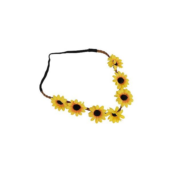 čelenka květina žlutá