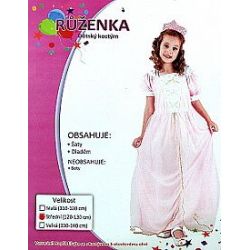 Šaty na karneval - Růženka  120-130 cm