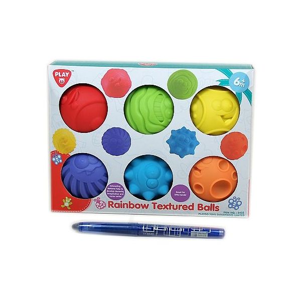 Míčky s texturou 6 ks 6 cmm