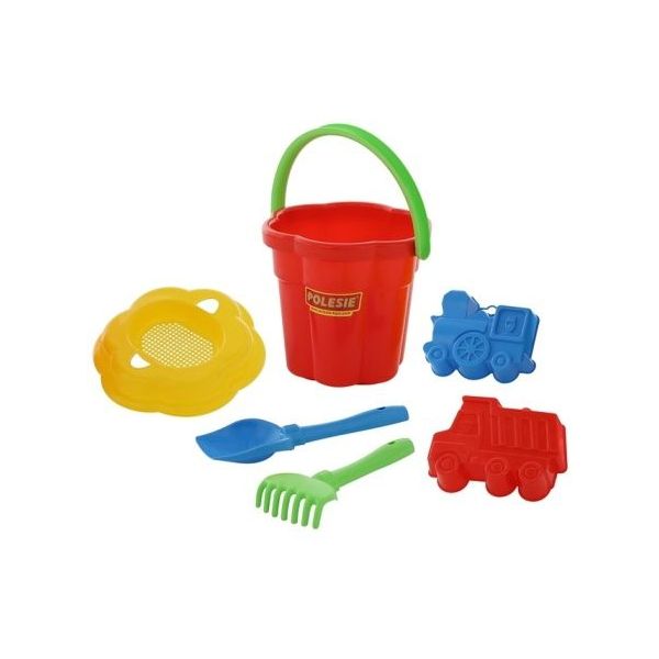 Sada na písek č. 76: Kbelíček velký - tvar květ: Sítko /+1  ****