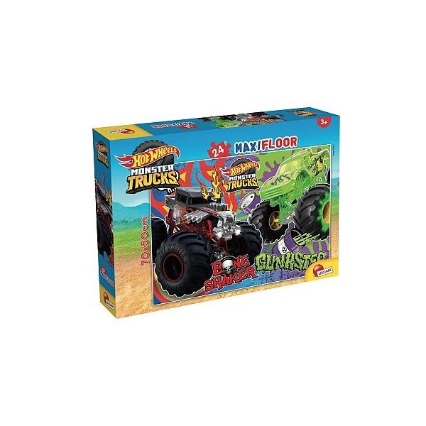 HOT WHEELS Puzzle MAXIFLOOR 70x50 cm 24 dílků