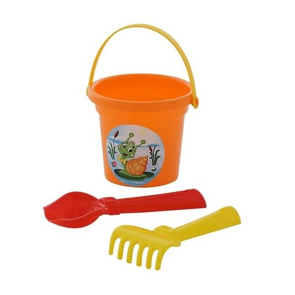 Sada na písek č. 29: Kbelíček malý: Lopatka č.2: Hrabi /+1  ****