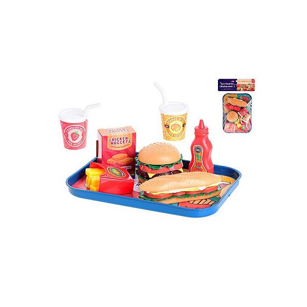 Fast food set s podnosem 26x19cm 26ks v sáčku