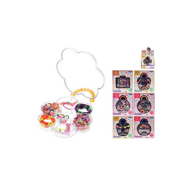 Sada korálků a doplňků do vlasů 6druhů v krabičce