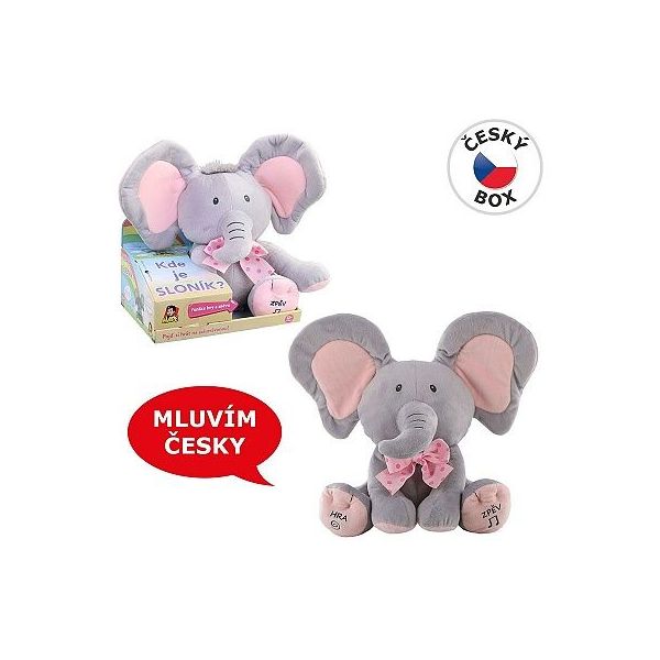 Sloník - hra na schovávanou 25 cm