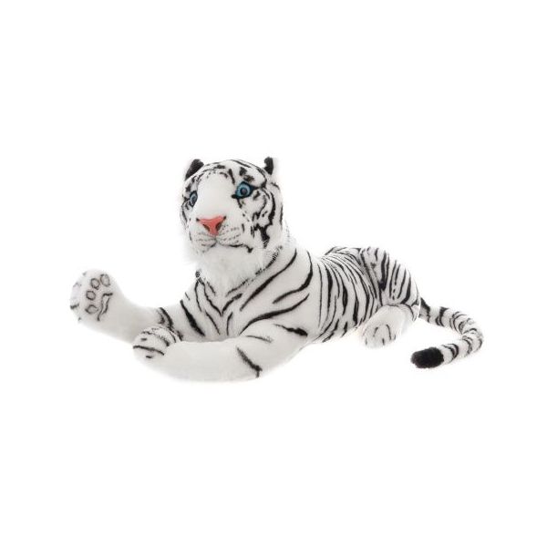 Plyš tygr bílý 55 cm